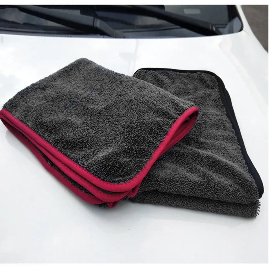 40x40/40x60/60x90CM Microfiber Towels 600GSM Ultra-Thick Car Washing Towel Auto Extra Soft Rag Car Care Cleaning Drying Cloth