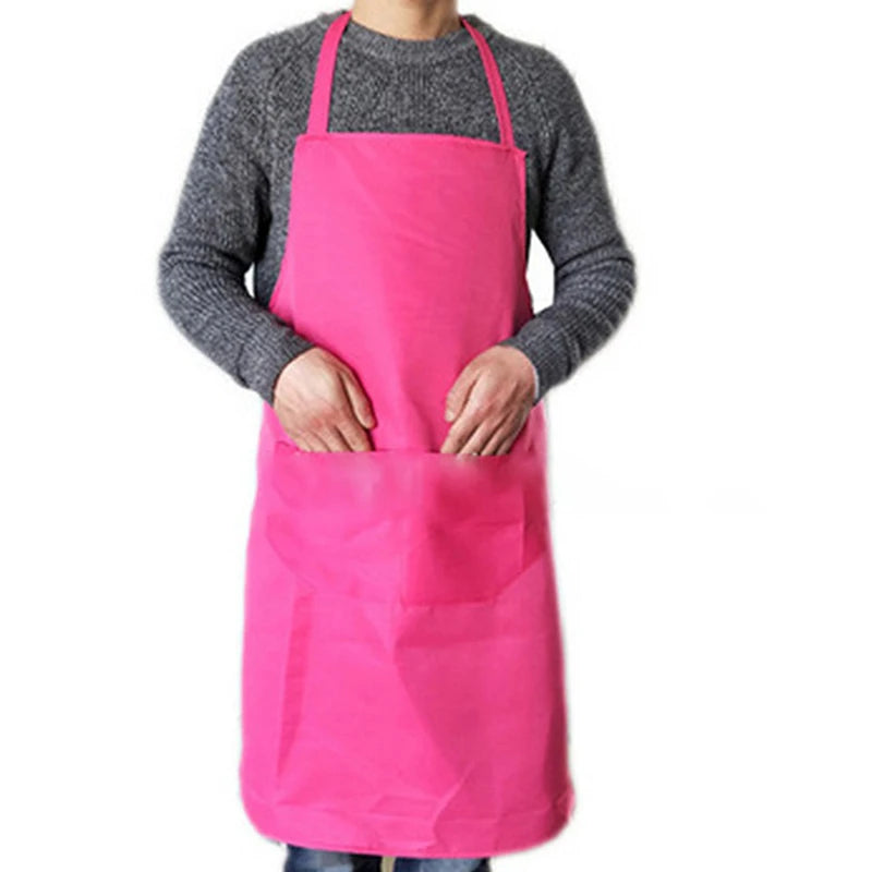 Waterproof Oil Cooking Apron Chef Aprons For Women Men Kitchen Apron With Front Pocket Dishwashing Cleaning Accessories Aprons