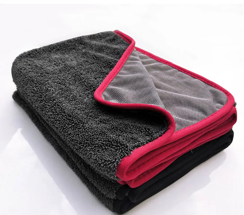 40x40/40x60/60x90CM Microfiber Towels 600GSM Ultra-Thick Car Washing Towel Auto Extra Soft Rag Car Care Cleaning Drying Cloth