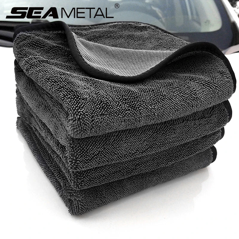 40x40/40x60/60x90CM Microfiber Towels 600GSM Ultra-Thick Car Washing Towel Auto Extra Soft Rag Car Care Cleaning Drying Cloth