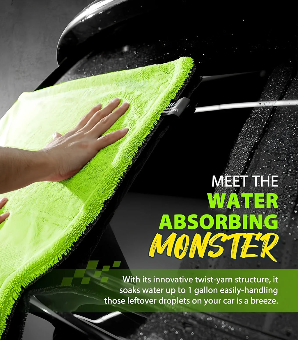 Microfiber Car Wash Towel Large Car Quick Drying Cloth Super Absorbent Car Window Cleaning Towel Thicken Car Detailing Rags