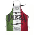 Pizza Poster Apron Unisex Adjustable Bib Aprons Cooking Kitchen Chef Apron for Home Kitchen Restaurant Coffee House