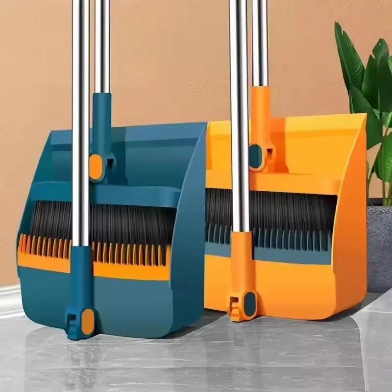 Household Dustpan Combination Rotary Long-rod Broom Set Two-piece Broom Combination Cleaning Multi-functional Broom