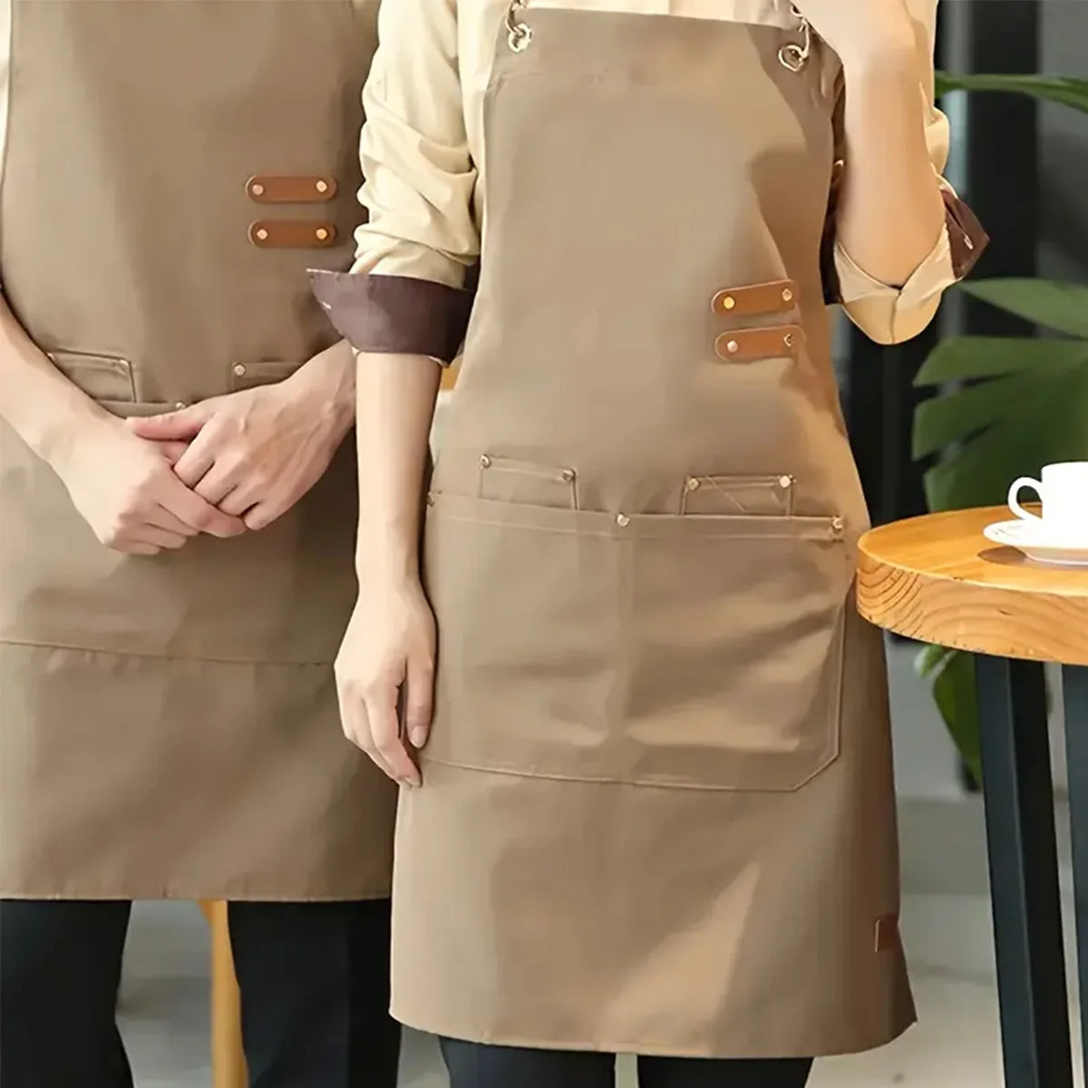 Chef's apron for hotel cooking restaurant waiter; ladies' restaurant coffee shop baking shop manicure shop work apron uniform fo