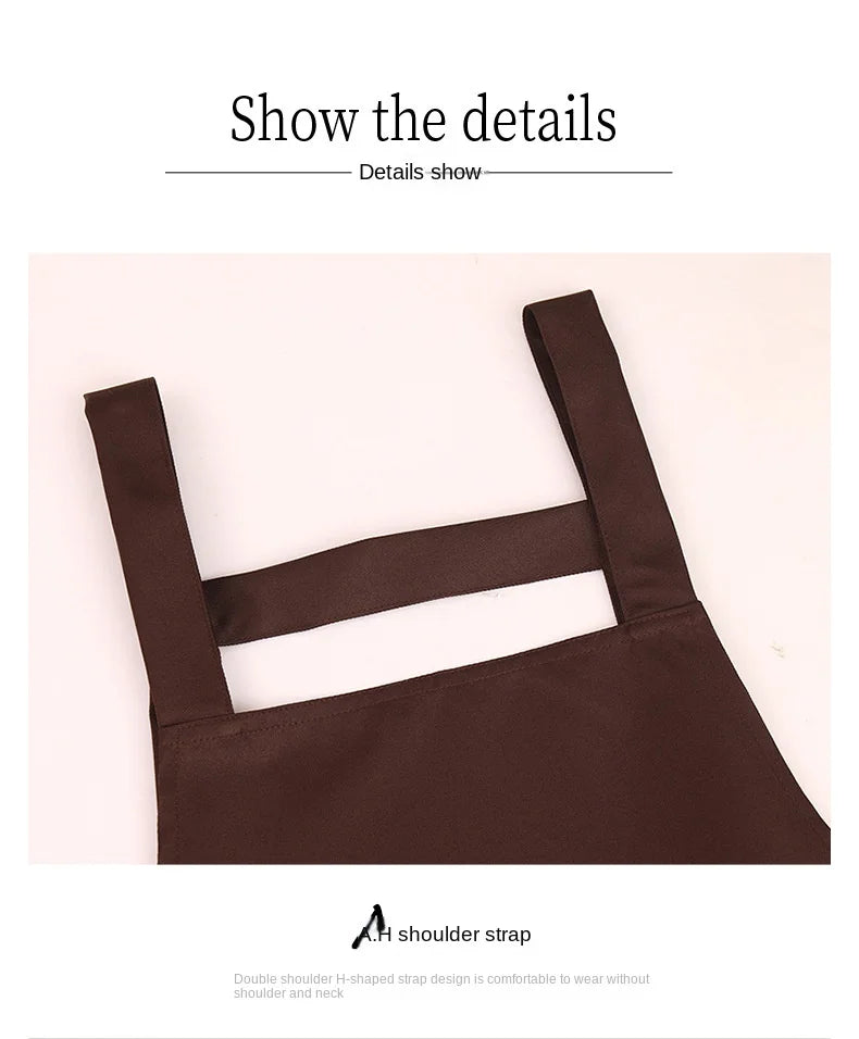 Household Apron for Women Kitchen Waterproof and Oil-Proof Sleeveless Apron Fashion Internet Celebrity Cute Suspender Work Clothes for Men