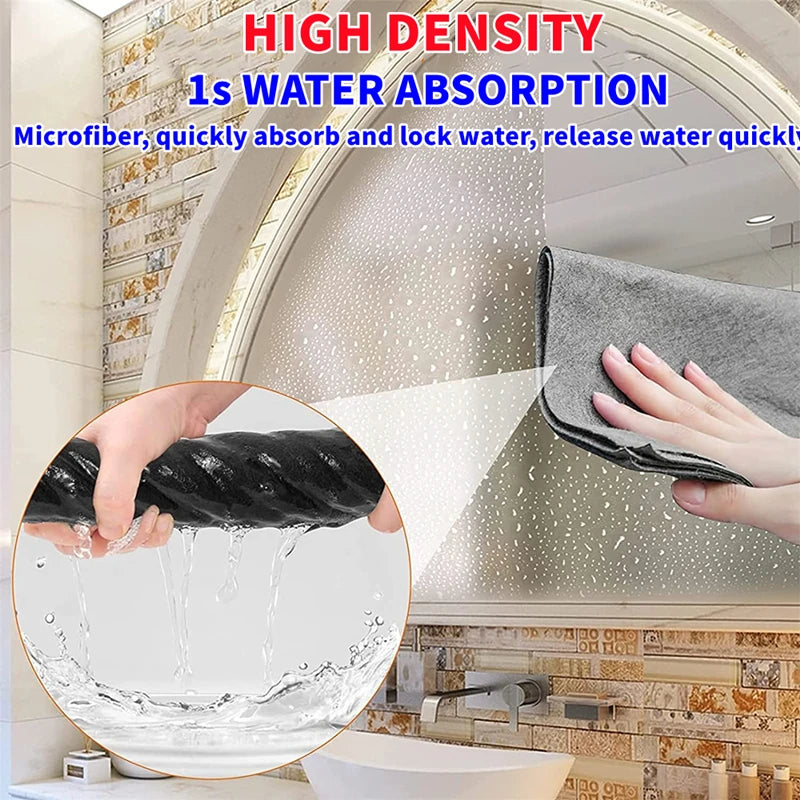 Thicker Magic Cleaning Cloth No Watermark No Trace Clean Rag  Microfiber Wash Reusable Dried Wiping Window Glass Kitchen Towel