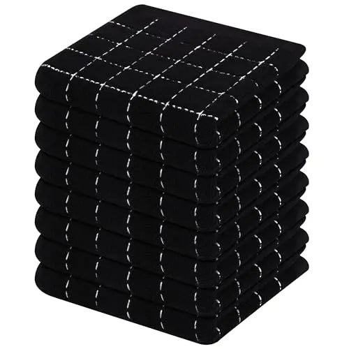 Olanly Cotton Terry Cloth Kitchen Towels Thicken Super Absorbent Dishcloth Reusable High-efficiency Cleaning Rags Daily Dish Rag