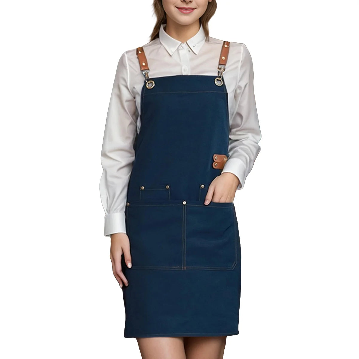 Chef's apron for hotel cooking restaurant waiter; ladies' restaurant coffee shop baking shop manicure shop work apron uniform fo