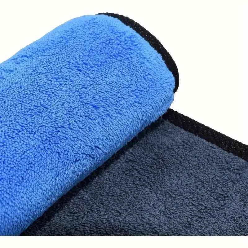 1-5pcs Microfiber Car Washing Towel Soft Quick Drying Windows Mirrors Wiping Rags Home Double Layer Cleaning Cloths 400GSM