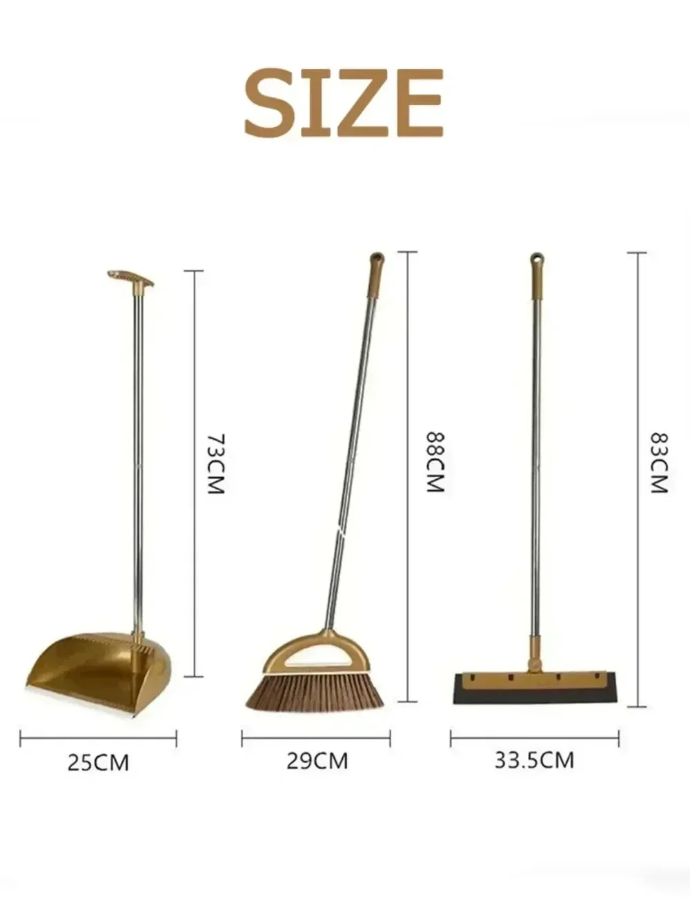 Plastic Broom and Dustpan Set Removable Combination Home Floor Cleaner Kit Sweeper Wiper Cleaning Tools Household Accessories