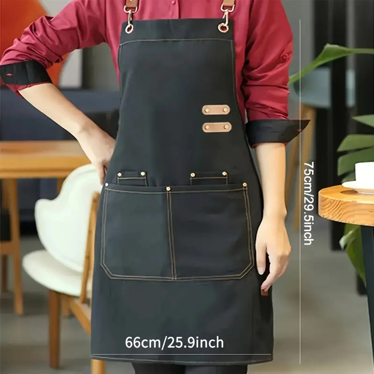 Chef's apron for hotel cooking restaurant waiter; ladies' restaurant coffee shop baking shop manicure shop work apron uniform fo