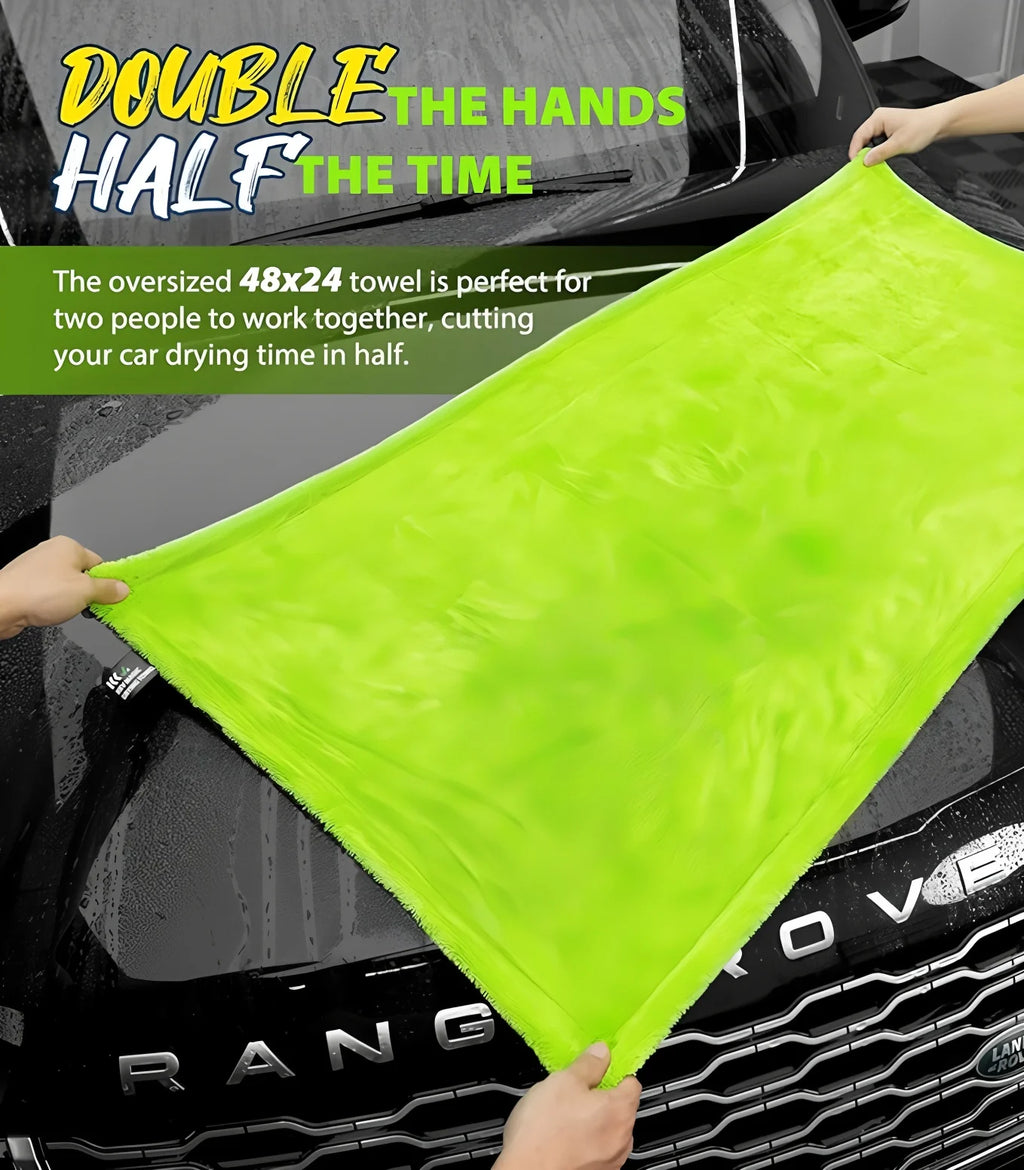 Microfiber Car Wash Towel Large Car Quick Drying Cloth Super Absorbent Car Window Cleaning Towel Thicken Car Detailing Rags