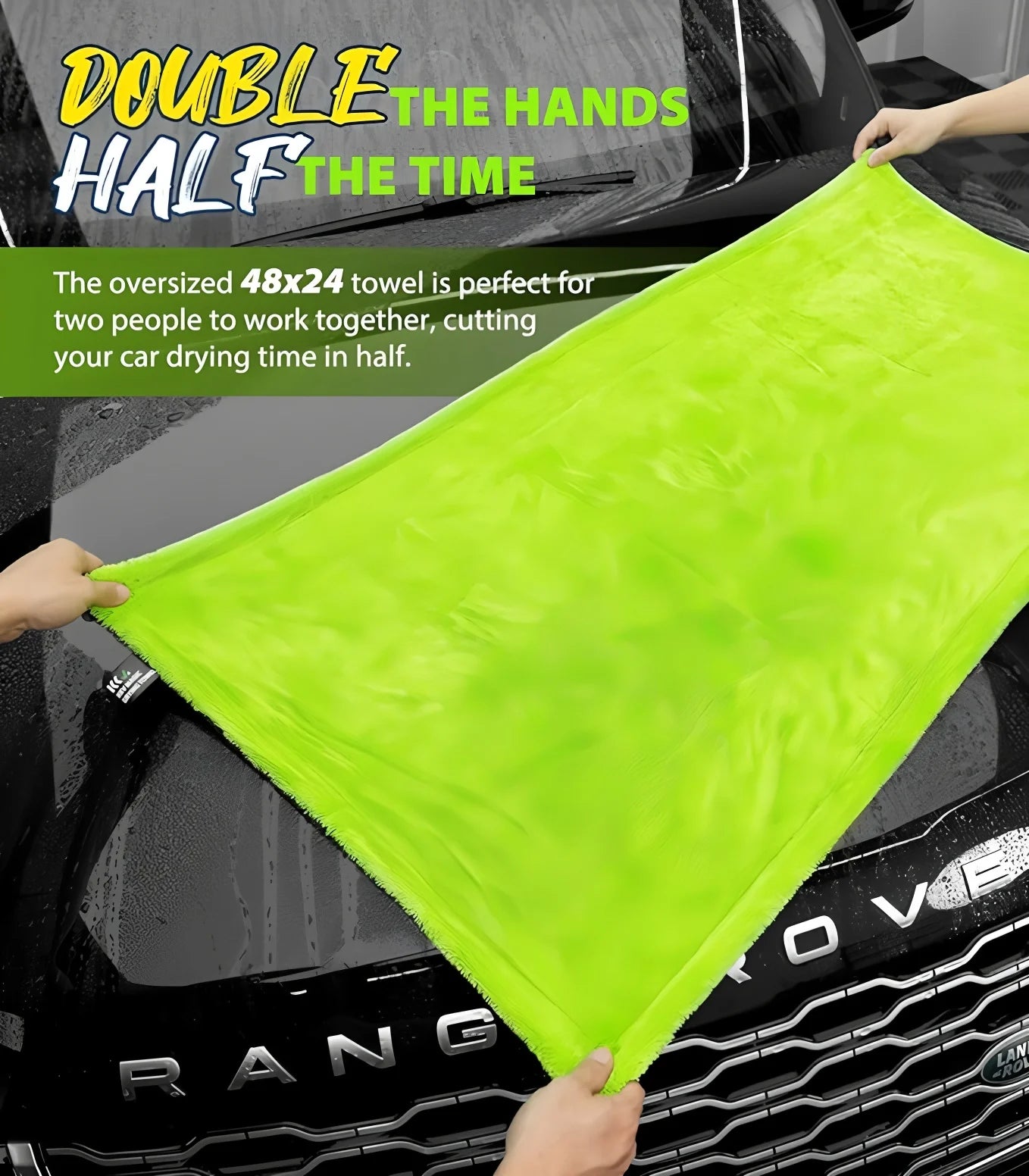 Microfiber Car Wash Towel Large Car Quick Drying Cloth Super Absorbent Car Window Cleaning Towel Thicken Car Detailing Rags