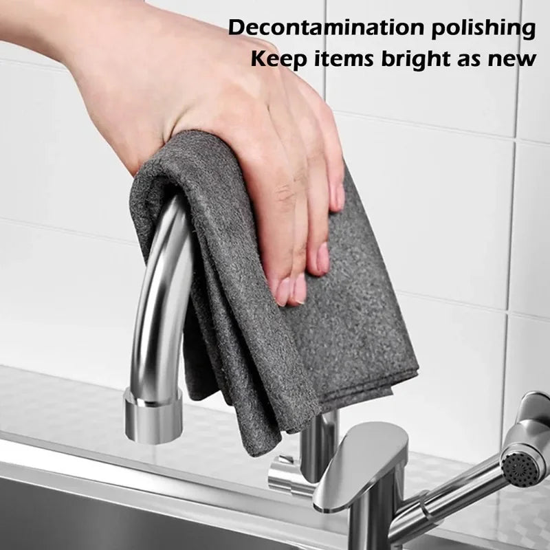 10/1pcs Magic Cleaning Cloths Reusable Microfiber Washing Rags Car Window Mirror Wipe Towels Rag Household Kitchen Clean Tools