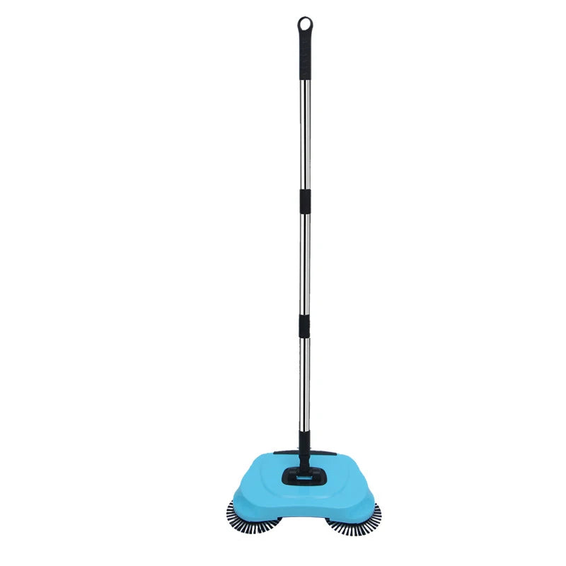 360° Hand Push Sweeper Vacuum Cleaner Sweeping and Mopping All-in-one Machine Broom Dustpan Combination for Home Office Cleaning