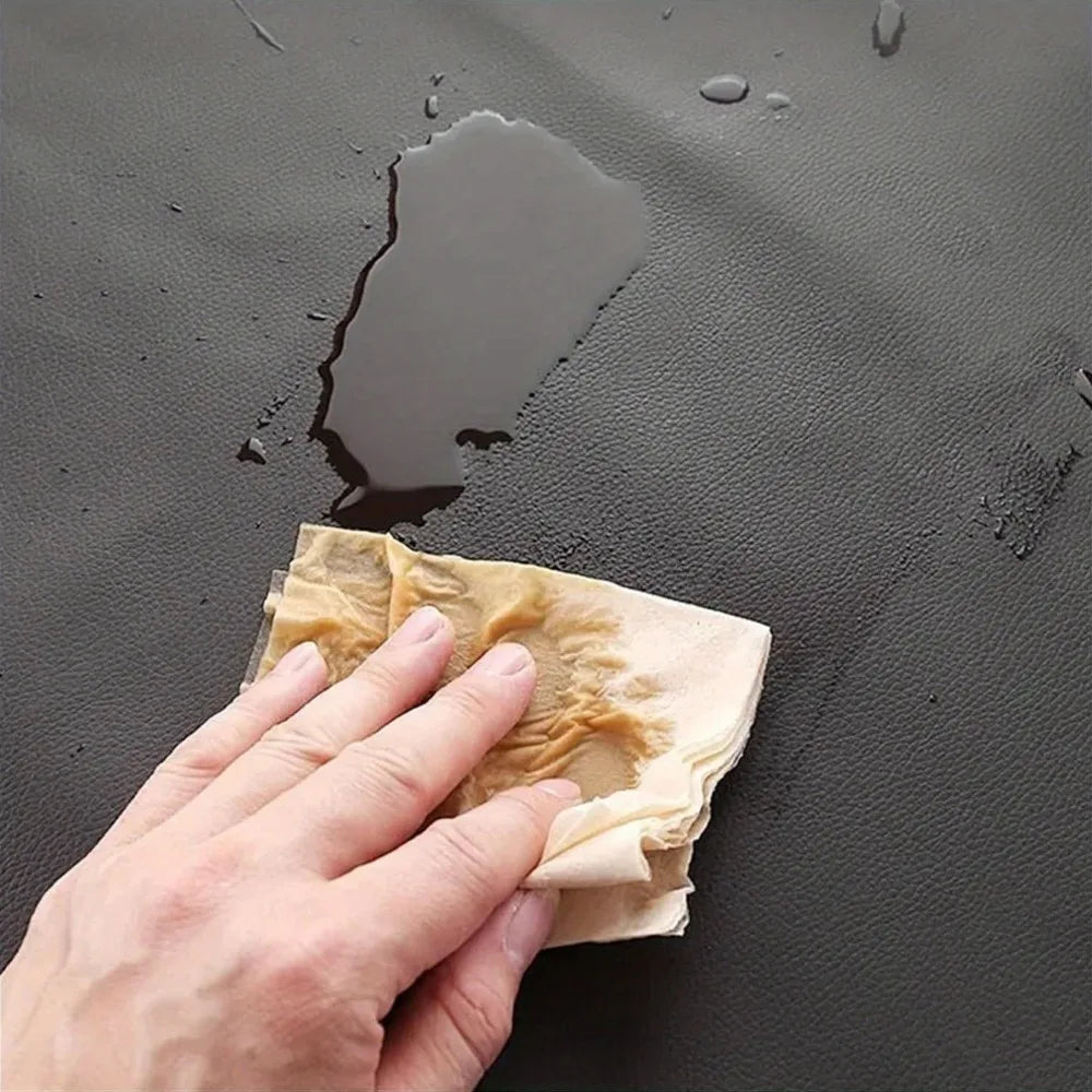 PU Leather Heavy Duty Waterproof Apron for Dishwashing 40 Inch Work Apron PU Leather Dishwasher Apron for Men Cleaning Apron Lig