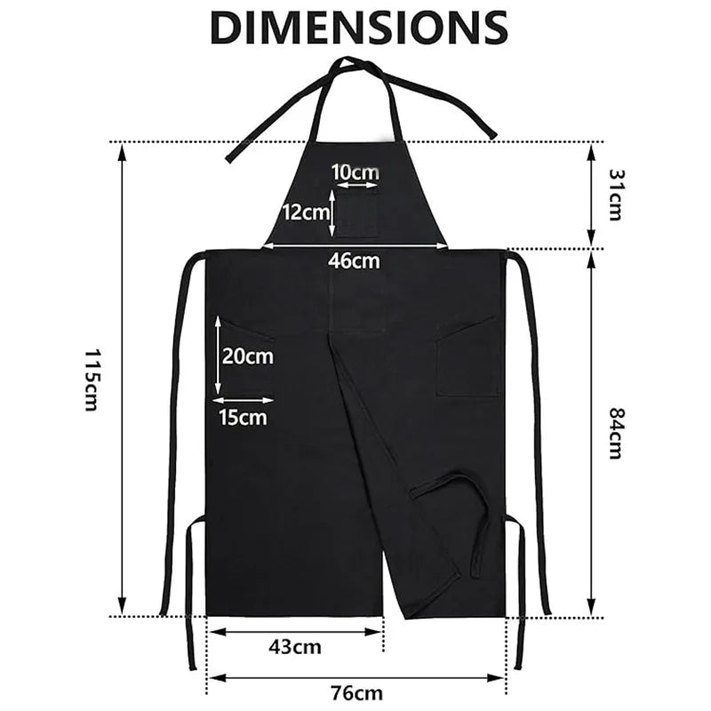 Hot Selling Split Apron for Men Women Kitchen Cooking Pottery Painting DIY Gift Long Durable Waterproof Design