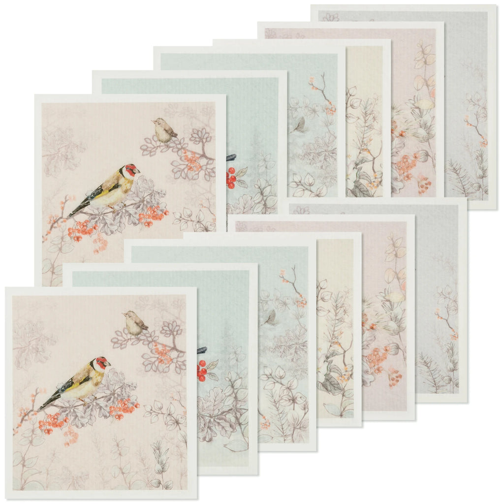 5/6/12PCS Kitchen Dish Towels Absorbent Swedish Dishcloths Kitchen Dish Rags Soft  Non-woven Cloths for Washing Dishes Cleaning