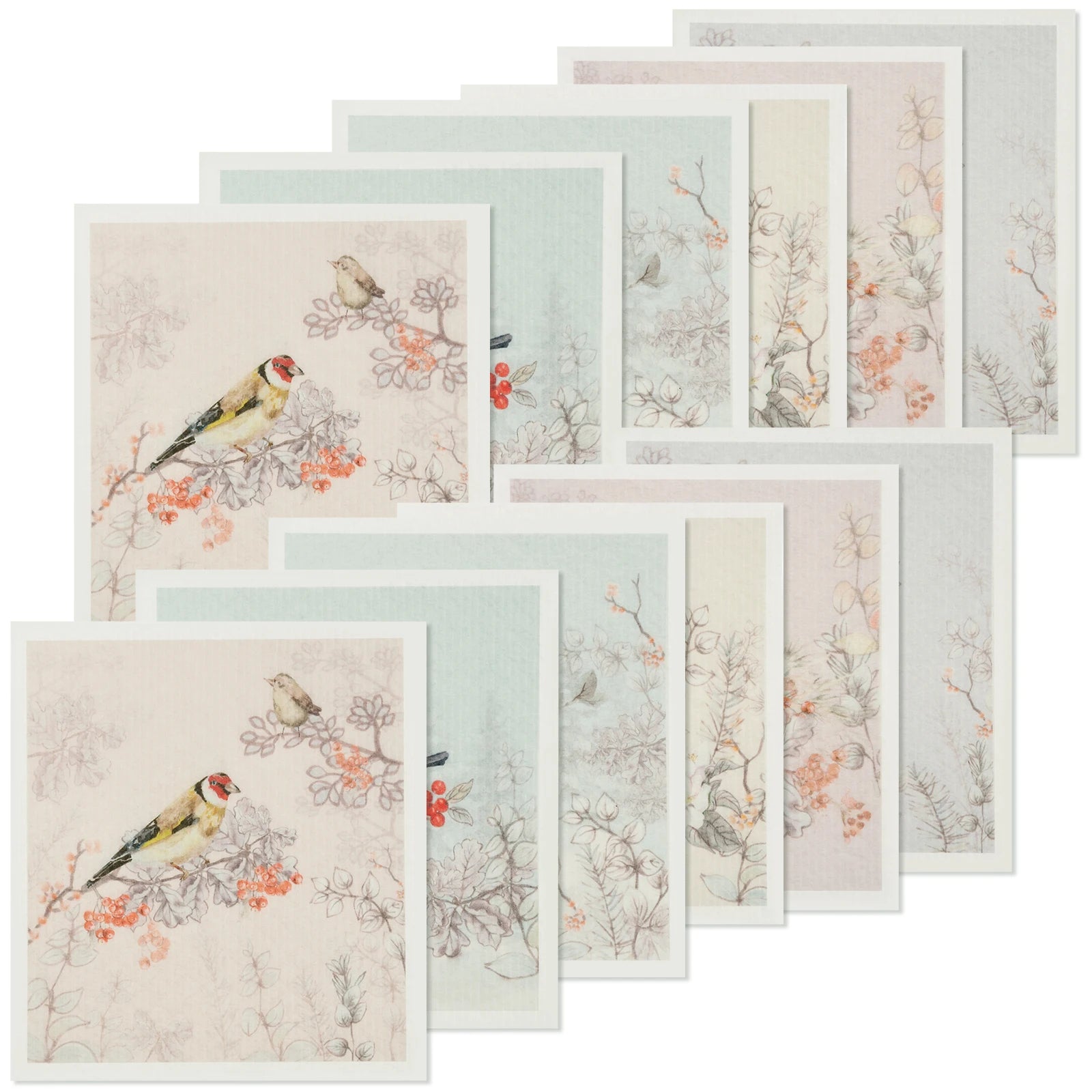 5/6/12PCS Kitchen Dish Towels Absorbent Swedish Dishcloths Kitchen Dish Rags Soft  Non-woven Cloths for Washing Dishes Cleaning