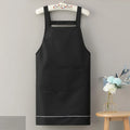 Household Apron for Women Kitchen Waterproof and Oil-Proof Sleeveless Apron Fashion Internet Celebrity Cute Suspender Work Clothes for Men