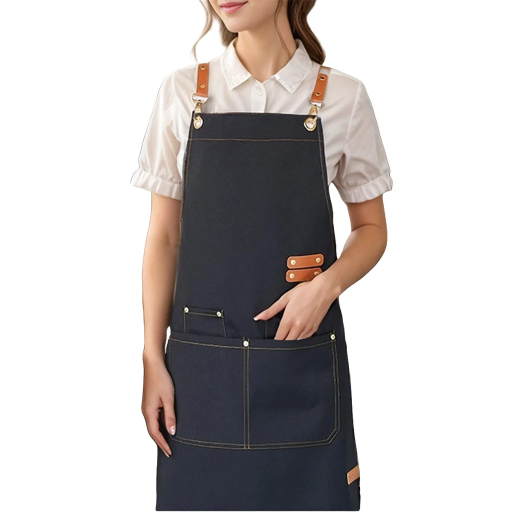Chef's apron for hotel cooking restaurant waiter; ladies' restaurant coffee shop baking shop manicure shop work apron uniform fo
