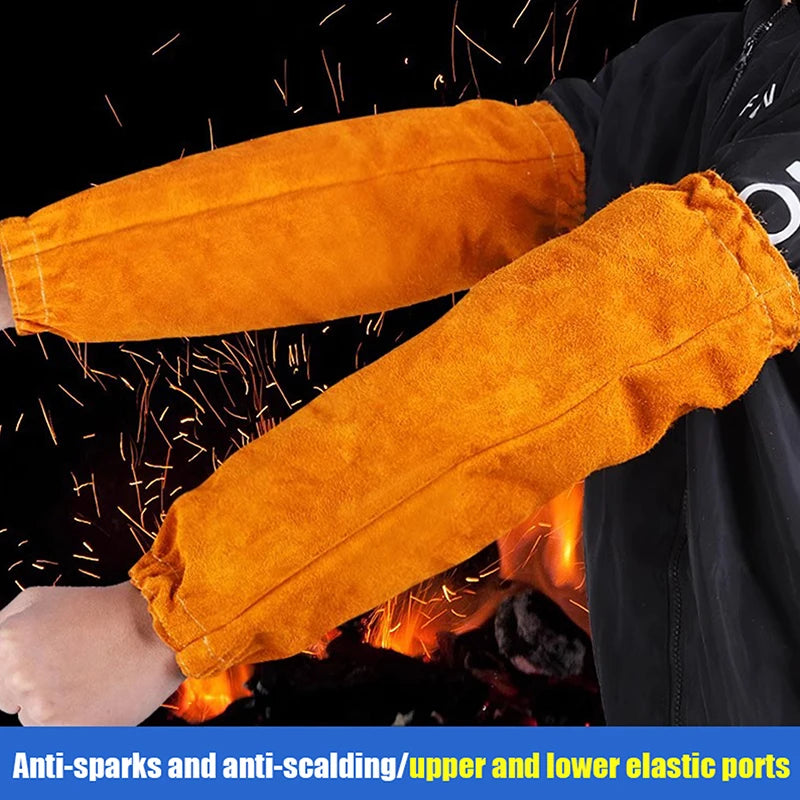 Washable Wear resistant Heat Insulation Cowhide Leather Welding Apron Soldering Protective Clothing Blacksmith