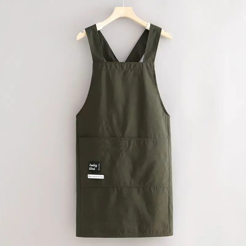 New Korean Household Kitchen Adult Waist Apron Waterproof Oil Resistant Cooking Chef Workwear for Catering Waiter Work Clothes