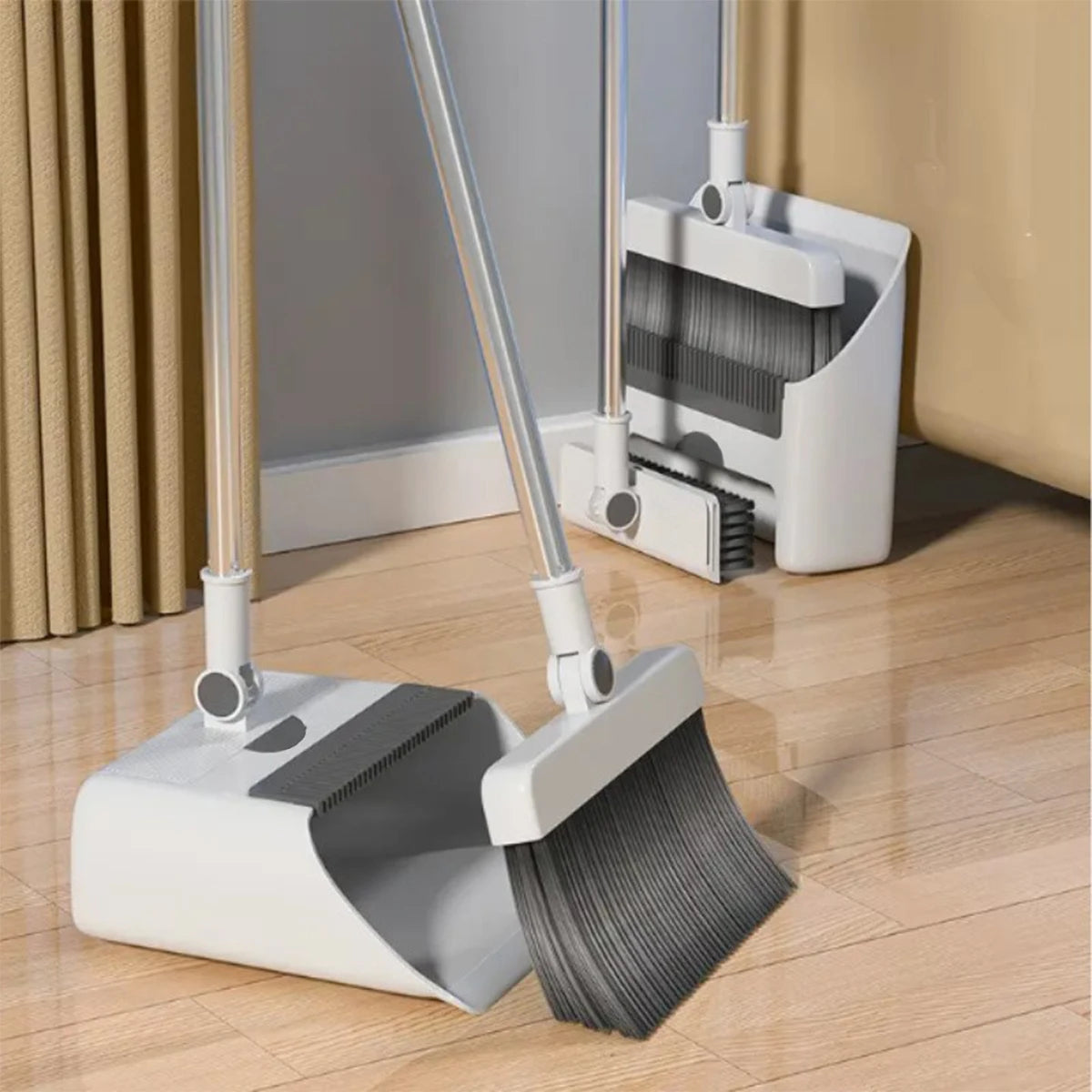 3in 1 Broom and Dustpan Set Floor Brush Long-handled Broom And Dustpan For Home Office School Dorm