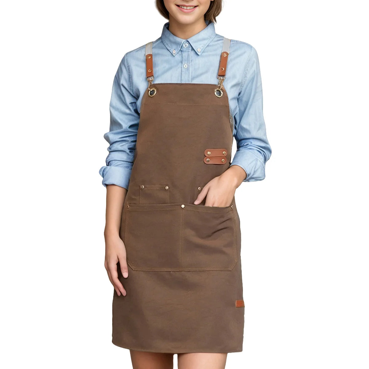 Chef's apron for hotel cooking restaurant waiter; ladies' restaurant coffee shop baking shop manicure shop work apron uniform fo