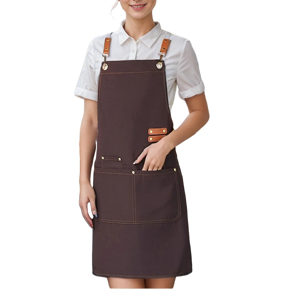 Chef's apron for hotel cooking restaurant waiter; ladies' restaurant coffee shop baking shop manicure shop work apron uniform fo