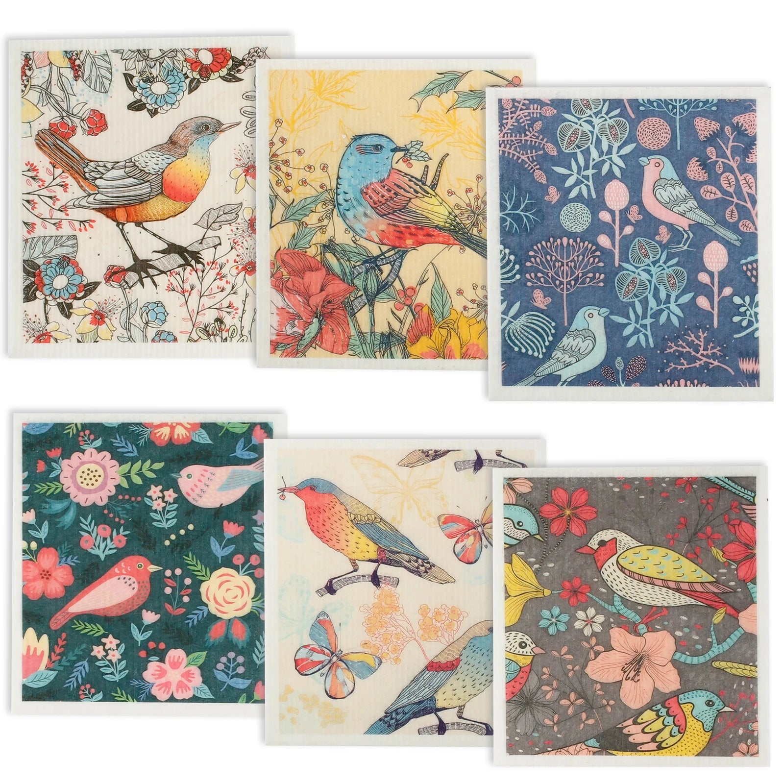 5/6/12PCS Kitchen Dish Towels Absorbent Swedish Dishcloths Kitchen Dish Rags Soft  Non-woven Cloths for Washing Dishes Cleaning