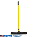 Telescopic Rubber Broom Pet Hair Remover with Squeegee Natural Bristles Carpets Rugs and Hardwood Floors Cleaning