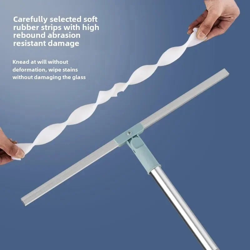 Magic Broom Silicone Bathroom Floor Scraper Household Bathroom Cleaning Squeegee Plastic Handle Two-In-One Dry And Wet Use