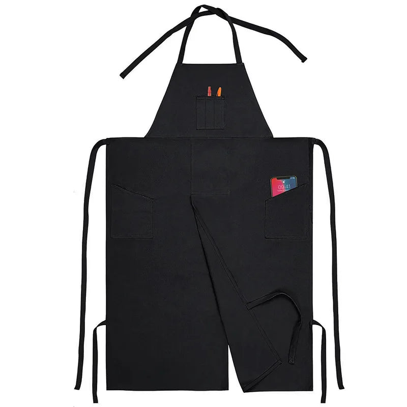 Hot Selling Split Apron for Men Women Kitchen Cooking Pottery Painting DIY Gift Long Durable Waterproof Design