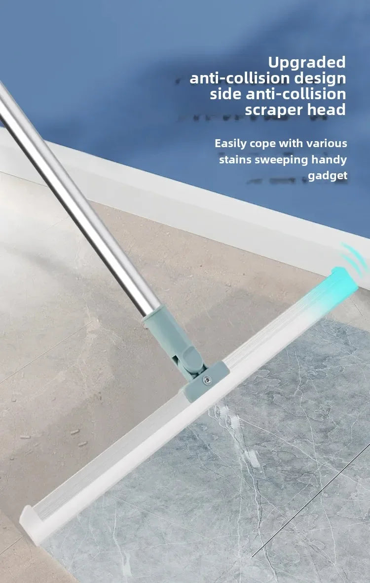 Magic Broom Silicone Bathroom Floor Scraper Household Bathroom Cleaning Squeegee Plastic Handle Two-In-One Dry And Wet Use