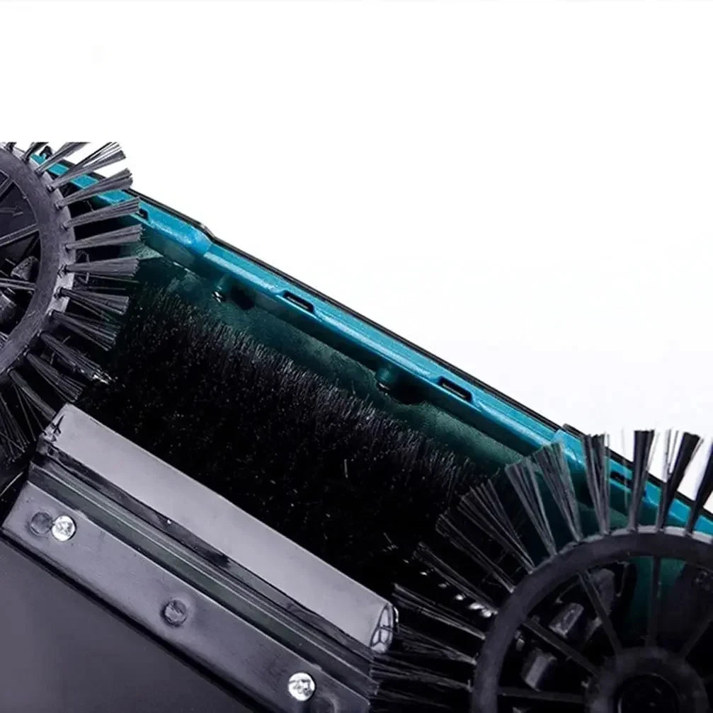 360° Hand Push Sweeper Vacuum Cleaner Sweeping and Mopping All-in-one Machine Broom Dustpan Combination for Home Office Cleaning