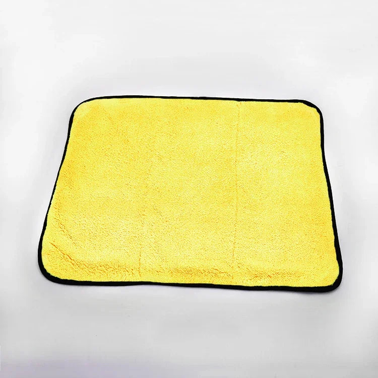 1/2/5/6/10pcs Microfiber Cleaning Towel Thicken Soft Drying Cloth Car Body Washing Towels Double Layer Clean Rags 30/40/60cm
