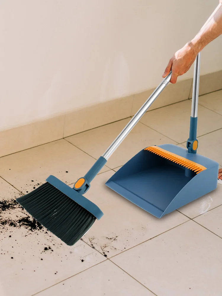 Two piece new broom set, dustpan combination, household sweeping broom, folding broom, wiper, dustpan, garbage shovel