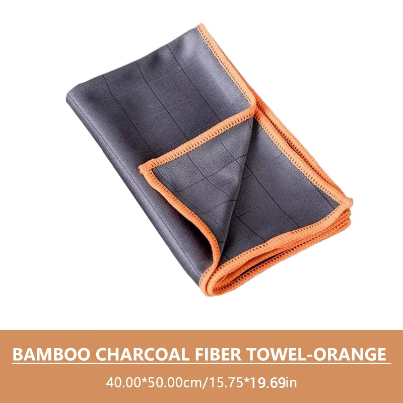 SEAMETAL Carbon Fiber Car Cleaning Cloth Washing Towel Lint-Free Glass Window Polishing Cloth Car/Household Universal Clean Rag