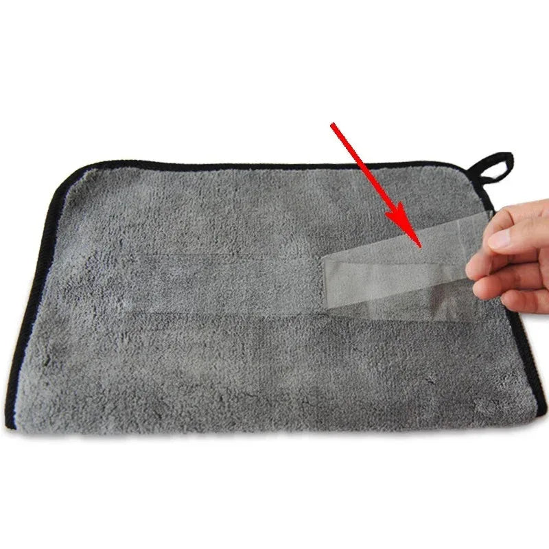 1/2/5/6/10pcs Microfiber Cleaning Towel Thicken Soft Drying Cloth Car Body Washing Towels Double Layer Clean Rags 30/40/60cm