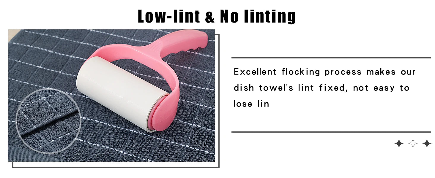 Olanly Cotton Terry Cloth Kitchen Towels Thicken Super Absorbent Dishcloth Reusable High-efficiency Cleaning Rags Daily Dish Rag