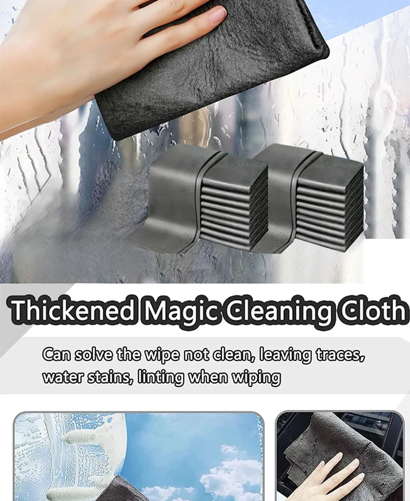 Magic Cleaning Cloths Reusable Microfiber Washing Rags Microfiber Glass Clean Towel Washable Lint-free Cleaning Rags
