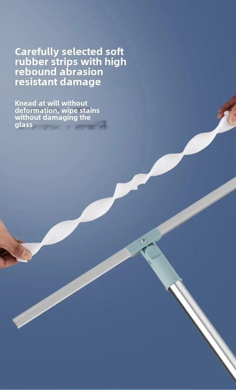 Magic Broom Silicone Bathroom Floor Scraper Household Bathroom Cleaning Squeegee Plastic Handle Two-In-One Dry And Wet Use