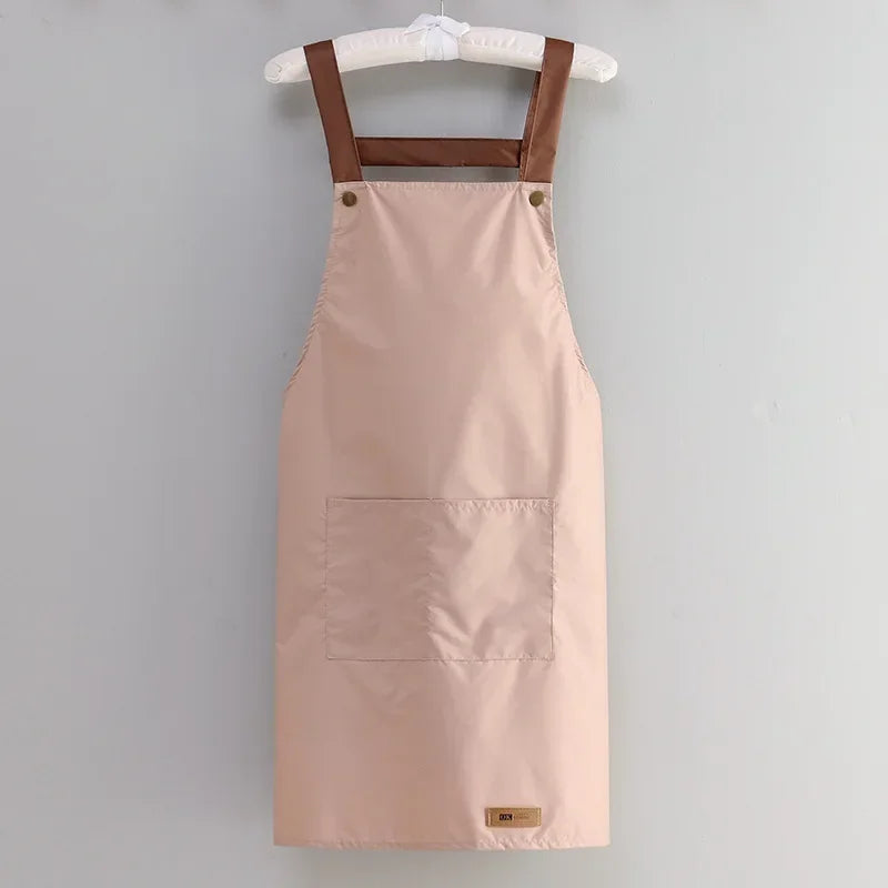 Resistant Dirt Apron Waterproof and Oil Resistant Household Kitchen Cooking Fashion Apron Adult Work Clothes Kitchen Accessories