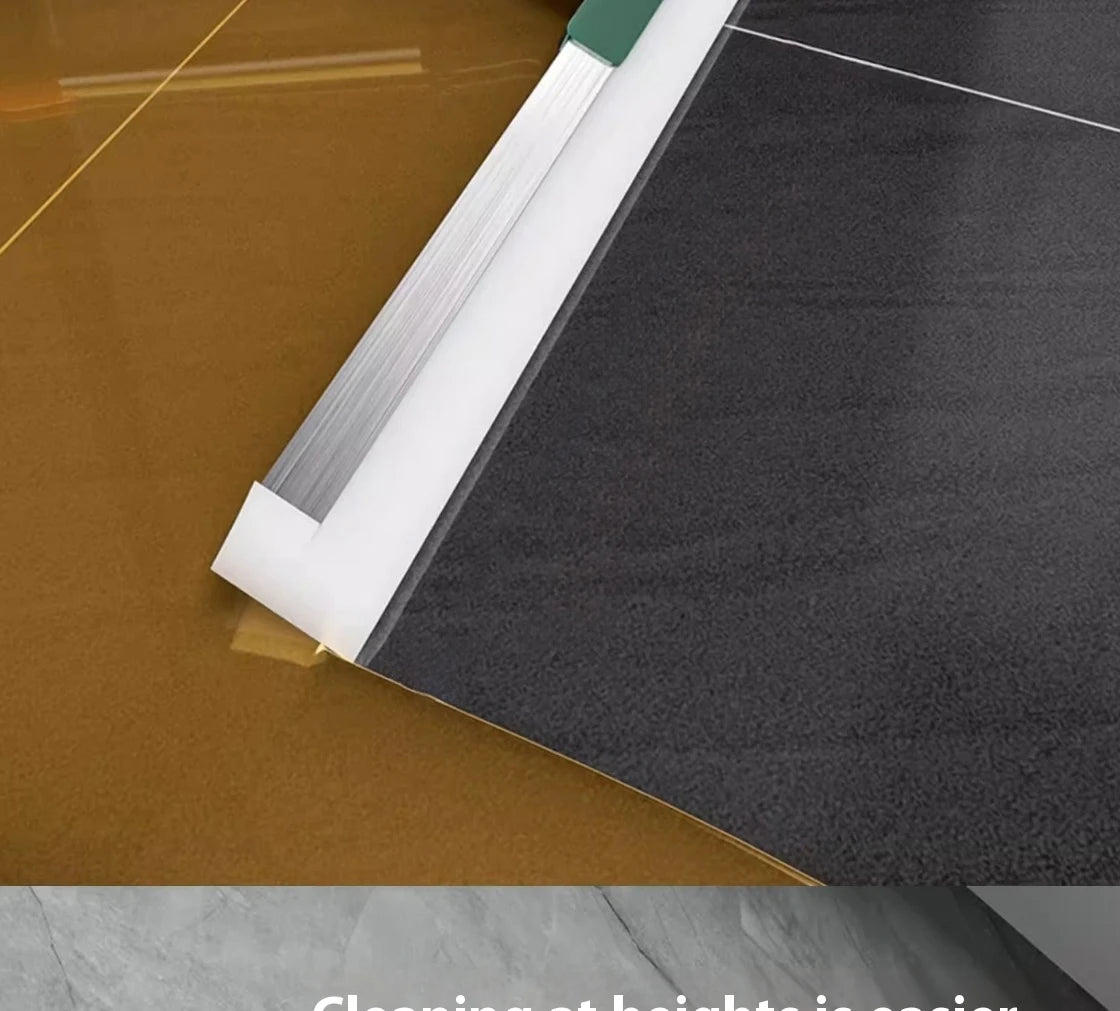 Silicone Scraper Broom with Squeegee for Floor, Glass & Bathroom Cleaning