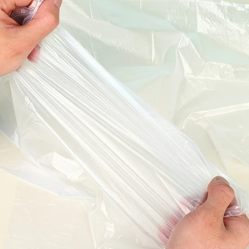 100pcs Disposable White Plastic Aprons Waterproof And Stain Resistant Apron For Cooking Painting Restaurant  Kitchen Accessories