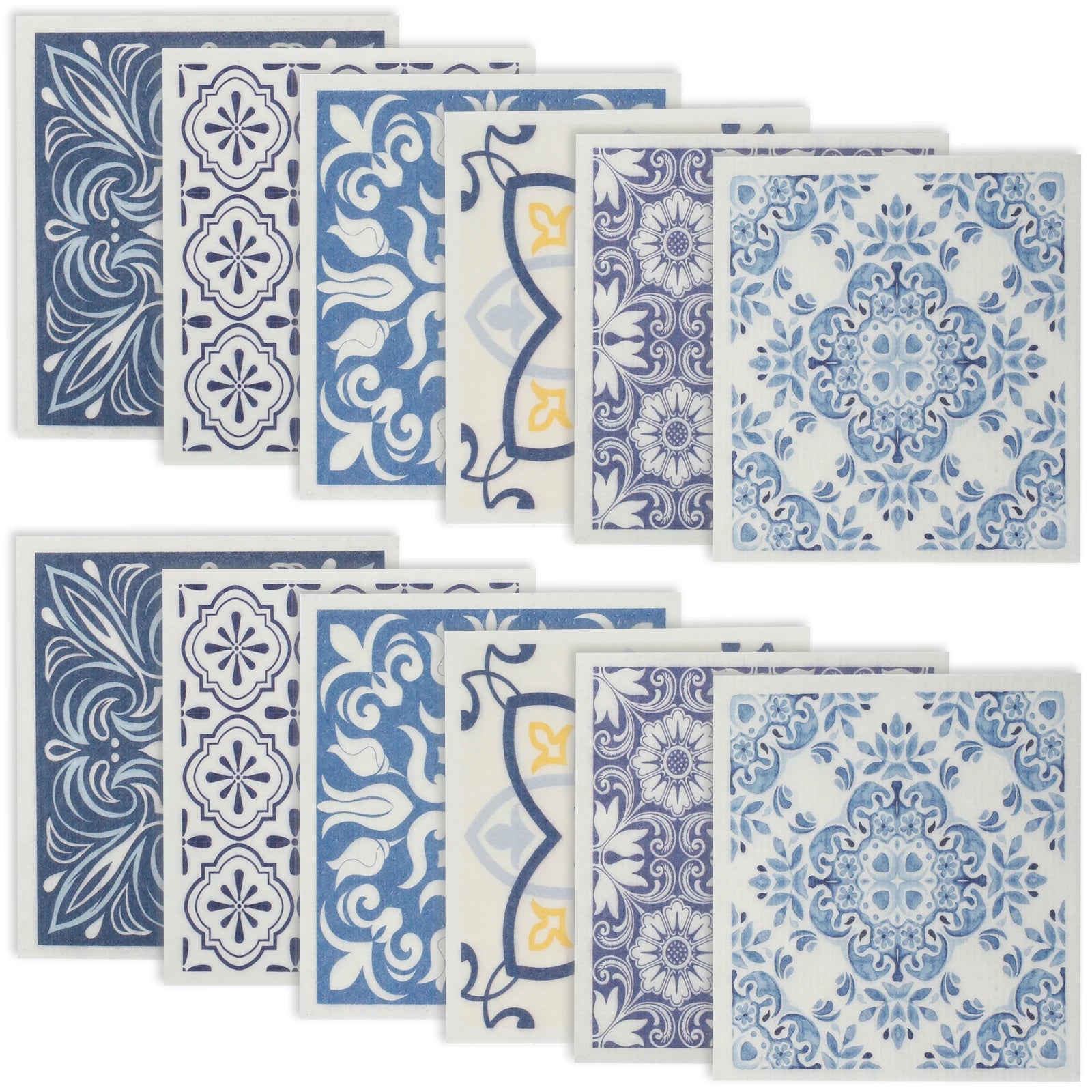 5/6/12PCS Kitchen Dish Towels Absorbent Swedish Dishcloths Kitchen Dish Rags Soft  Non-woven Cloths for Washing Dishes Cleaning