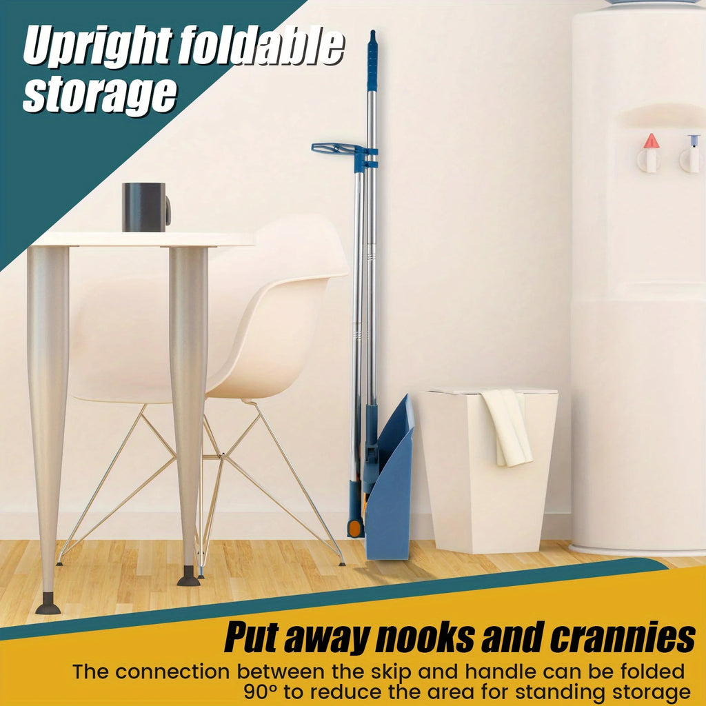 Two piece new broom set, dustpan combination, household sweeping broom, folding broom, wiper, dustpan, garbage shovel