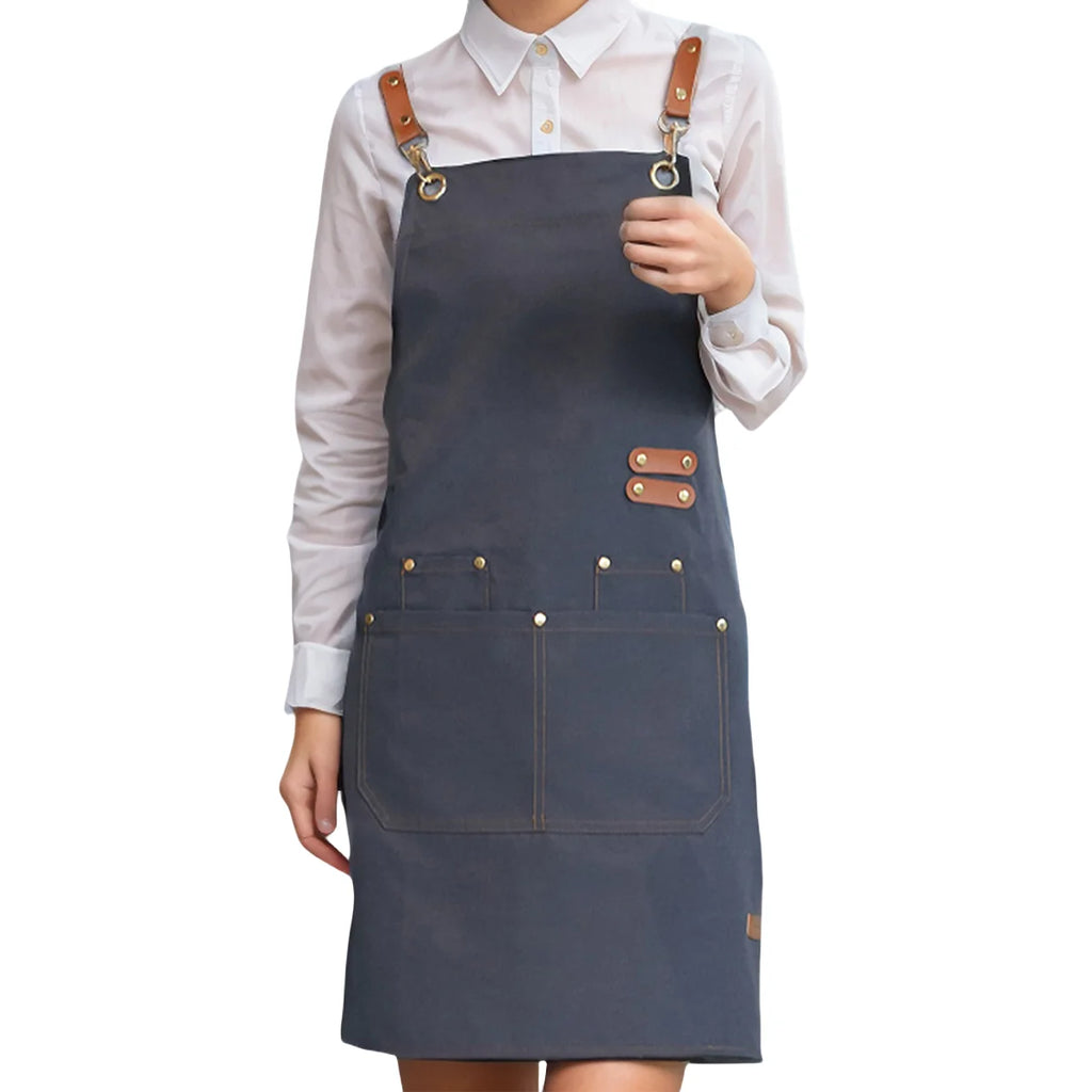 Chef's apron for hotel cooking restaurant waiter; ladies' restaurant coffee shop baking shop manicure shop work apron uniform fo