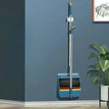 Brush and Shovel Broom and Dustpan Combination Set Vertical Folding Soft Fur Non-viscous Sweeping Broom 2 Pcs /set